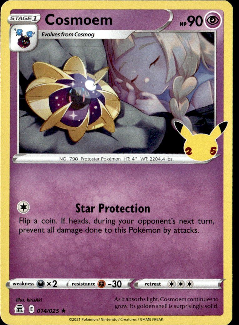 2021 Pokemon Sword And Shield Cosmoem graded slab