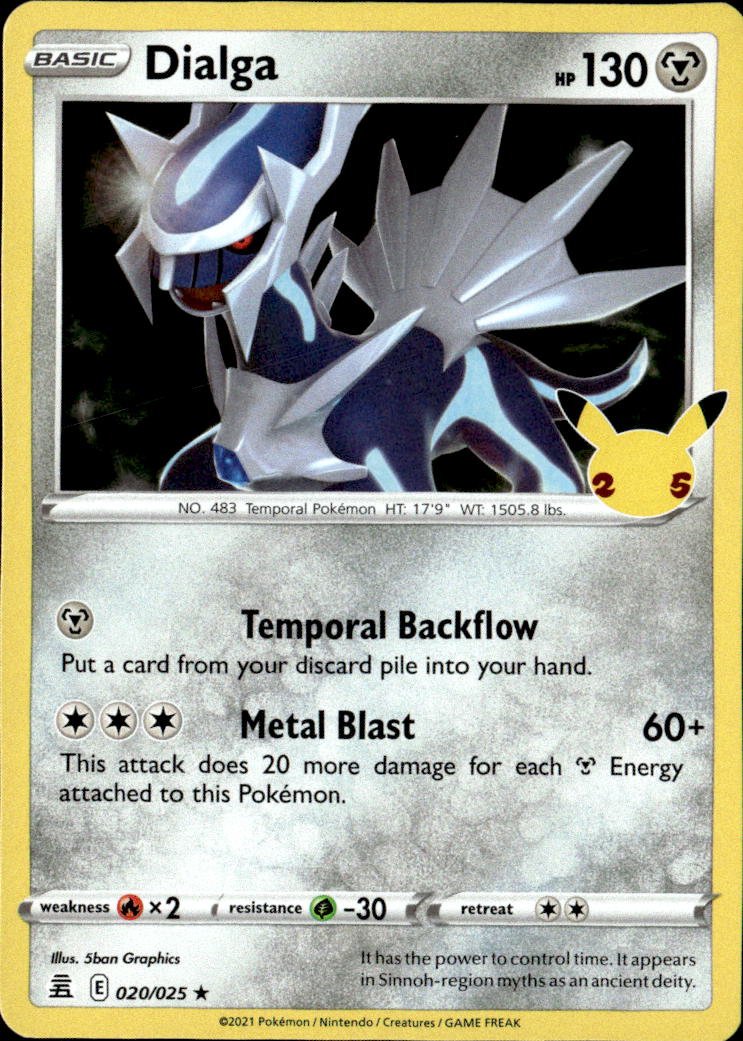 2021 Pokemon Sword And Shield Dialga graded slab
