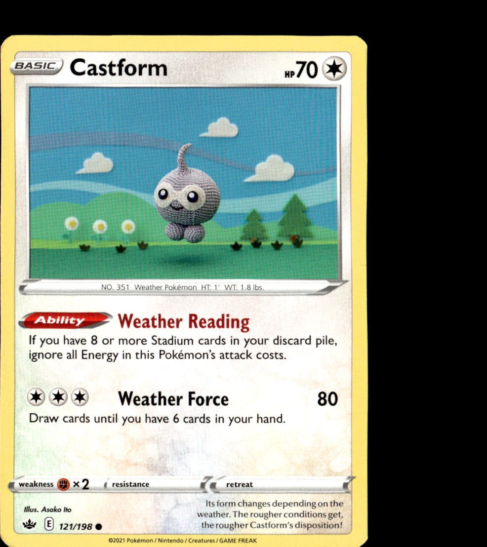 2021 Pokemon Sword And Shield Castform graded slab
