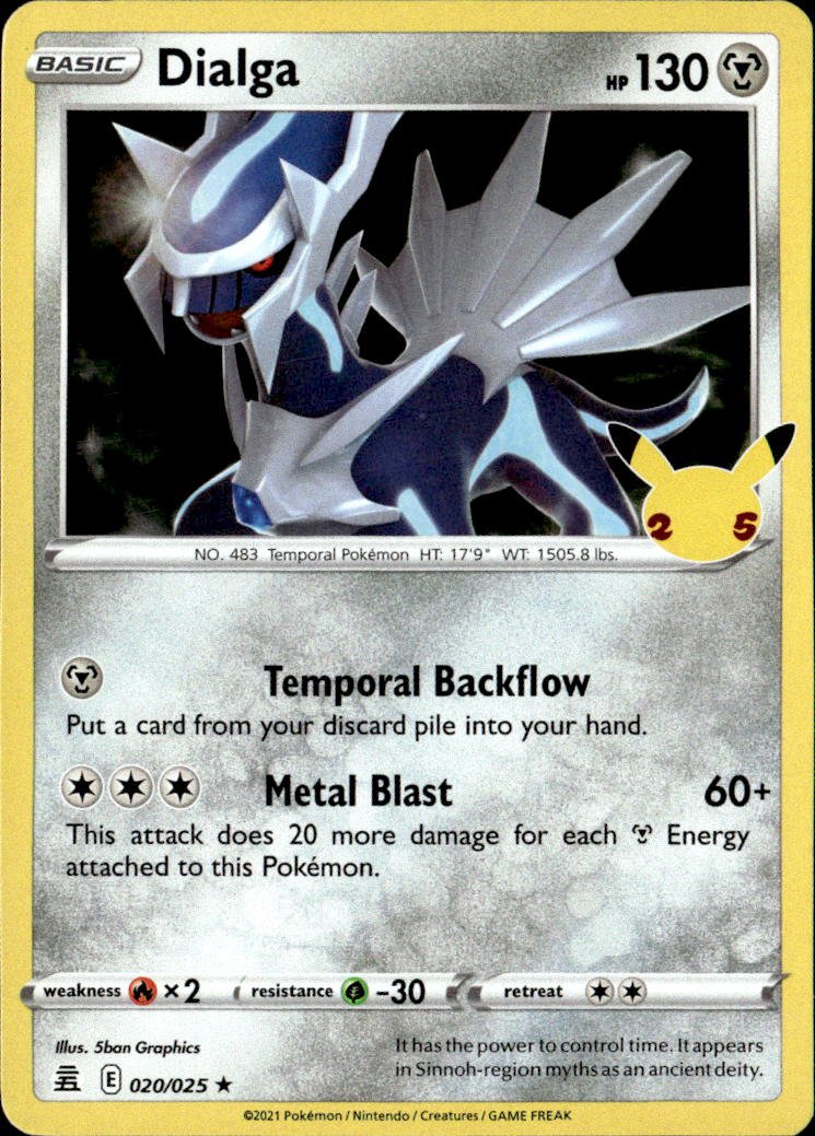 2021 Pokemon Sword And Shield Dialga graded slab