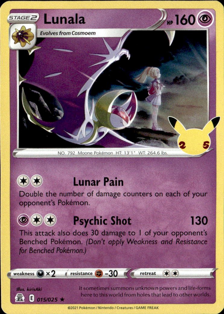 2021 Pokemon Sword And Shield Lunala graded slab