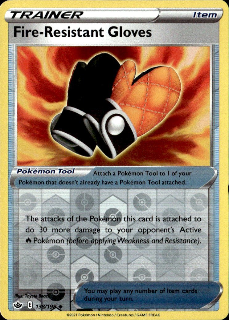 2021 Pokemon Sword And Shield Fire-Resistant Gloves graded slab