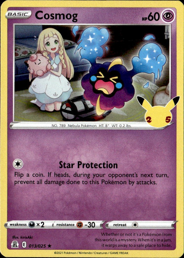 2021 Pokemon Sword And Shield Cosmog graded slab