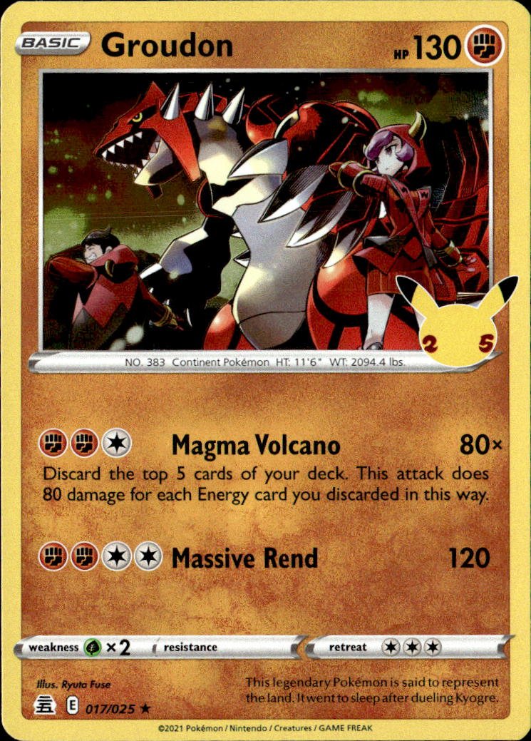 2021 Pokemon Sword And Shield Groudon graded slab