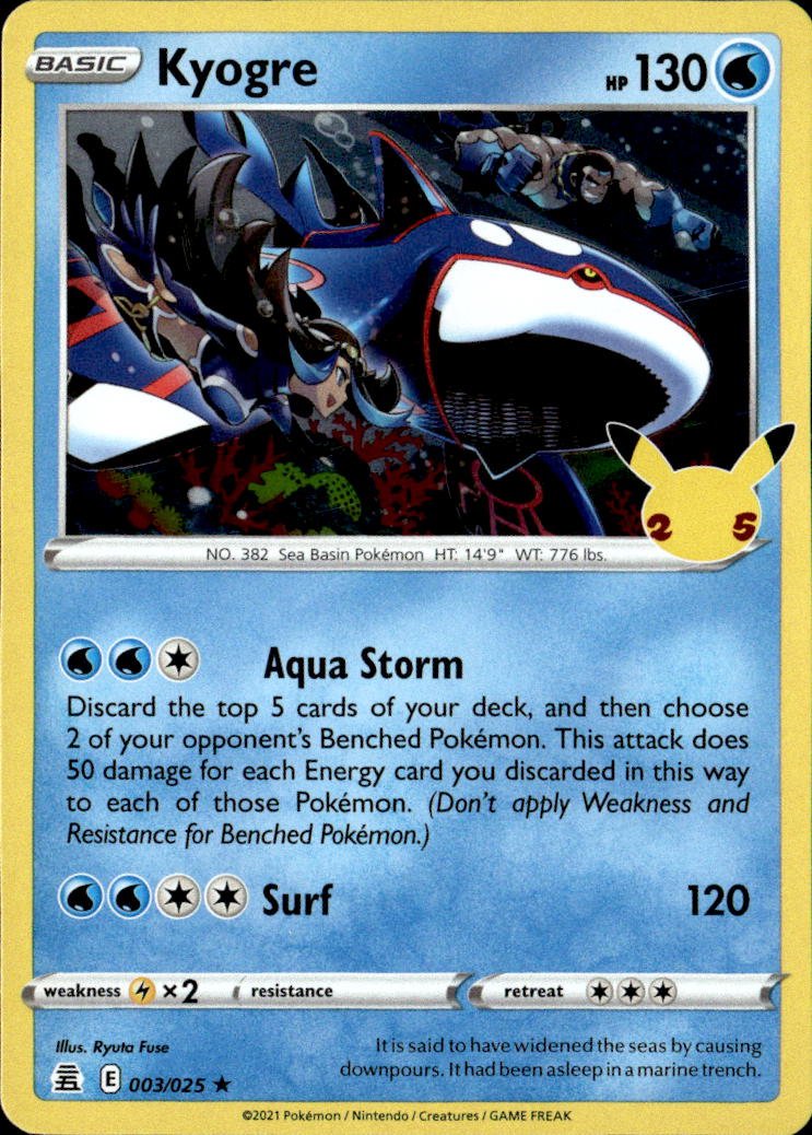 Kyogre graded slab