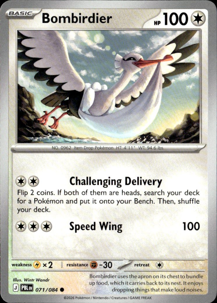 2026 Pokemon Mega Evolution Bombirdier graded slab