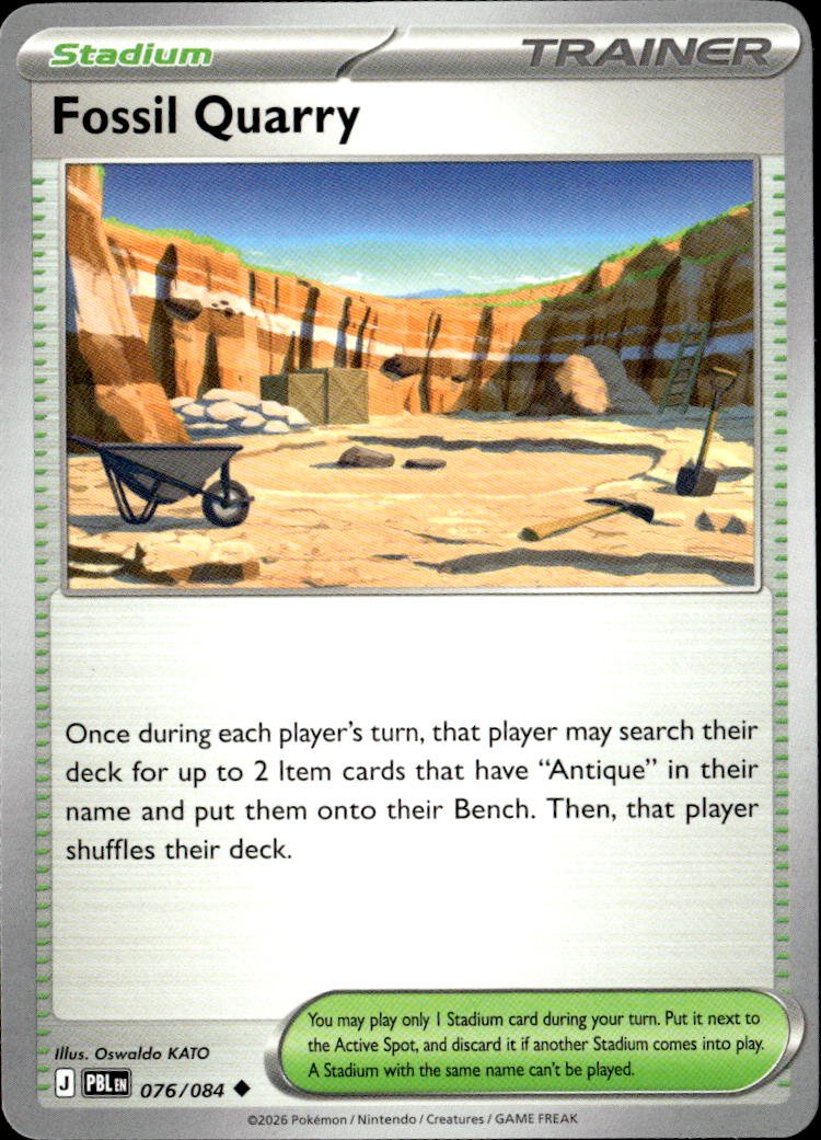 2026 Pokemon Mega Evolution Fossil Quarry graded slab