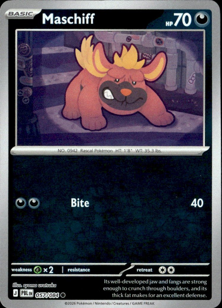 2026 Pokemon Mega Evolution Maschiff graded slab