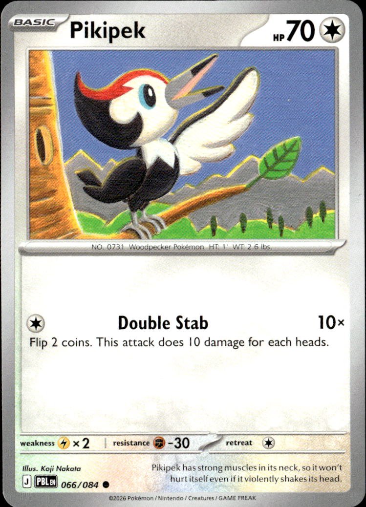 2026 Pokemon Mega Evolution Pikipek graded slab