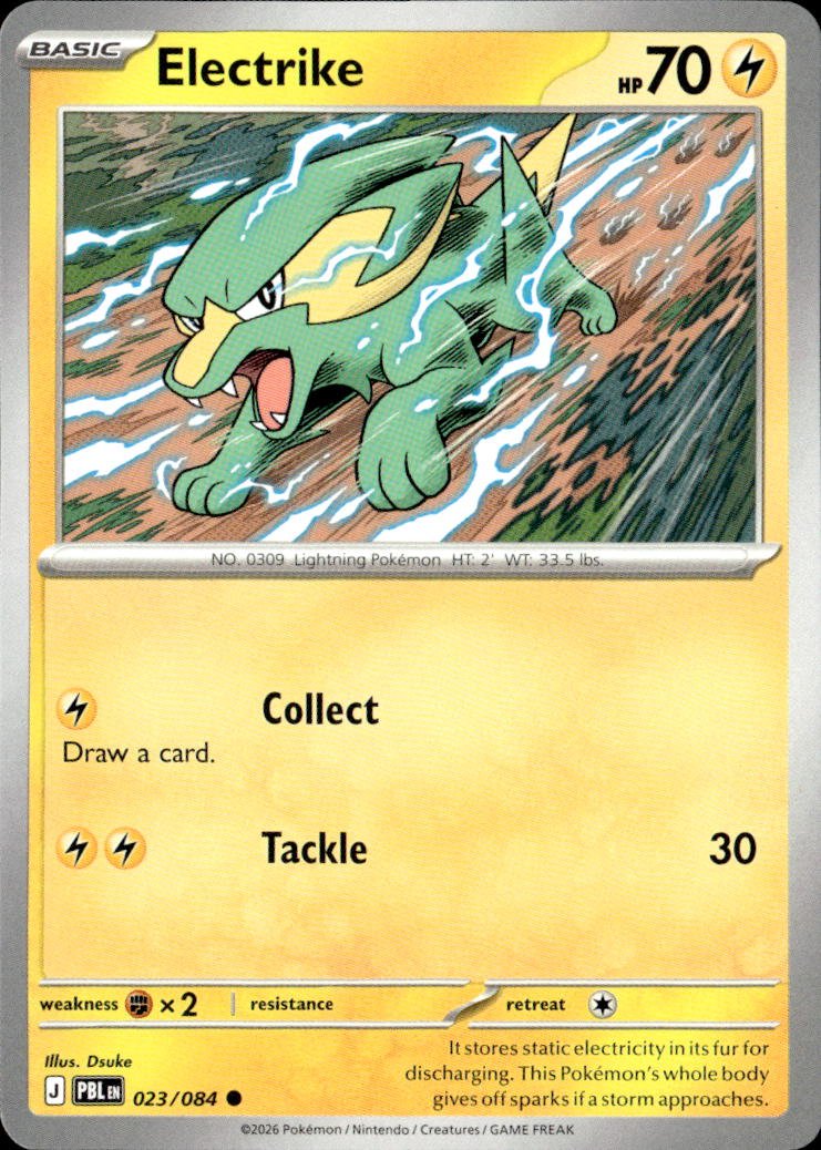 2026 Pokemon Mega Evolution Electrike graded slab
