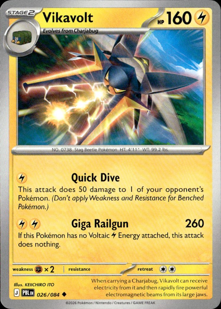 Vikavolt graded slab