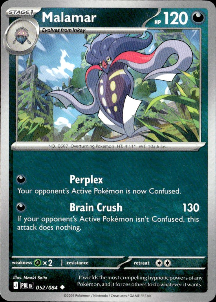 2026 Pokemon Mega Evolution Malamar graded slab