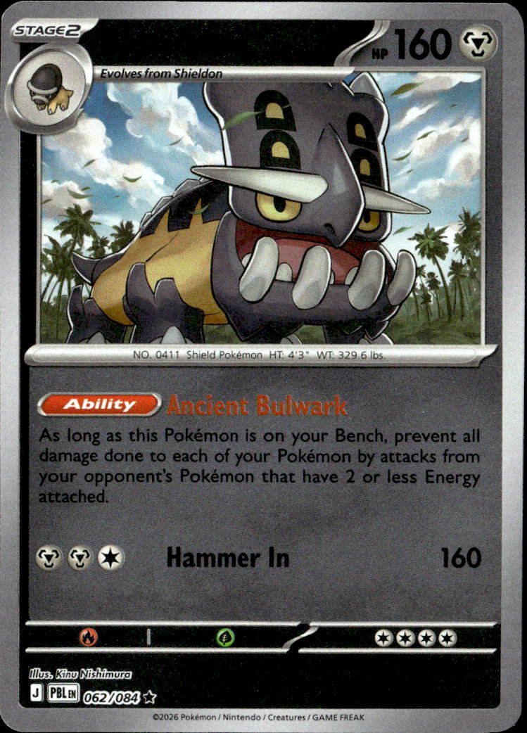 2026 Pokemon Mega Evolution Bastiodon graded slab