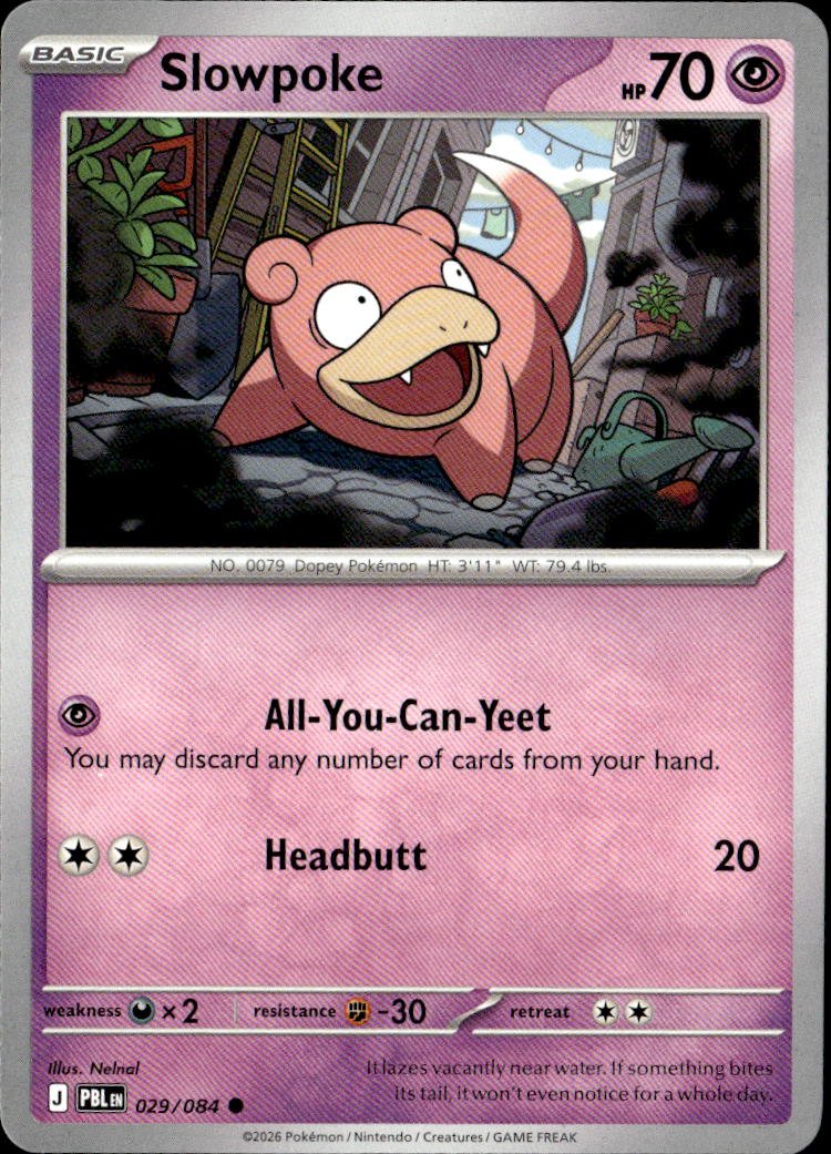 2026 Pokemon Mega Evolution Slowpoke graded slab