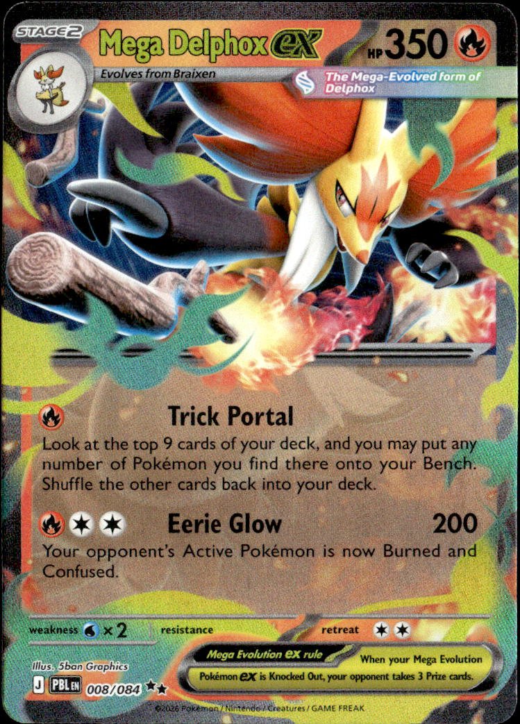 2026 Pokemon Mega Evolution Mega DelphoxEX graded slab