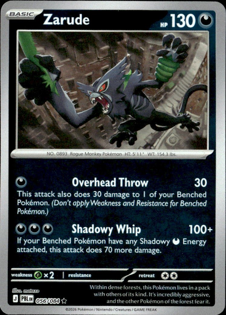 2026 Pokemon Mega Evolution Zarude graded slab