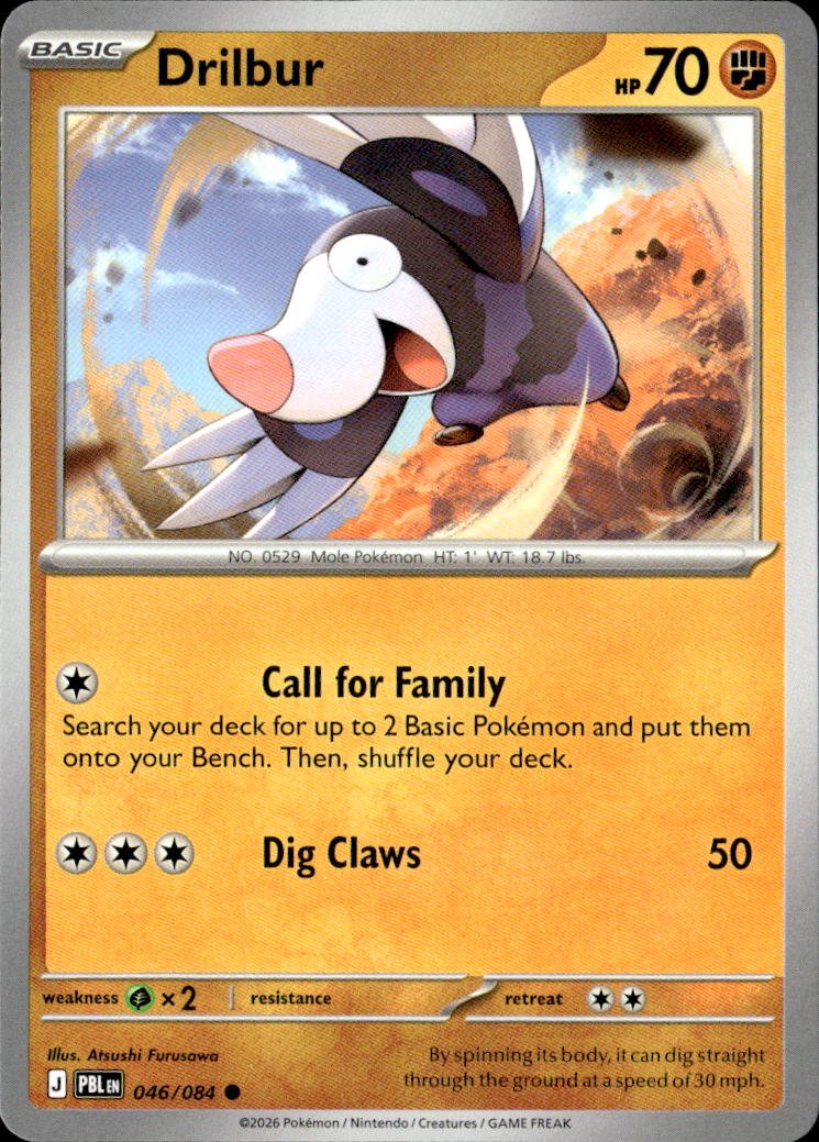 2026 Pokemon Mega Evolution Drilbur graded slab