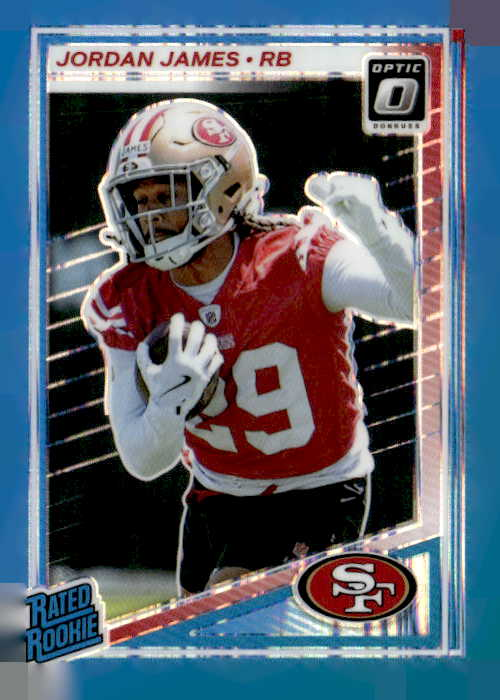 2025 Donruss Optic Jordan James graded slab