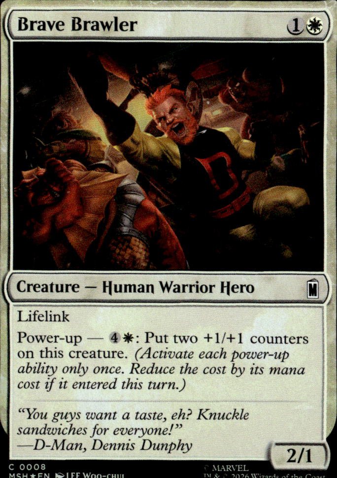 2026 Mtg Msh En Brave Brawler graded slab