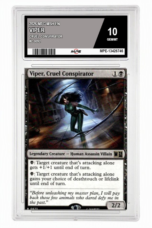 2026 MTG MSH EN CRUEL CONSPIRATOR #C 0092 VIPER MPE 10 GEM/MT — graded card up for auction