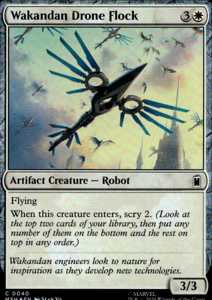 Wakandan Drone Flock graded slab