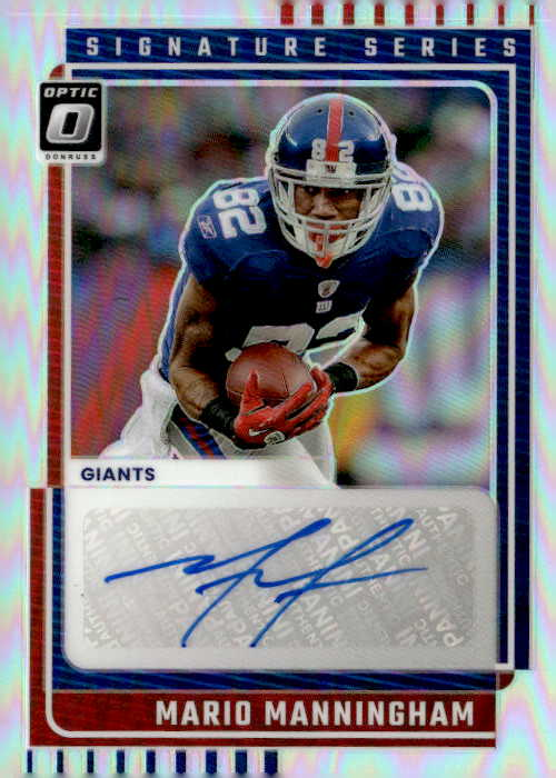 2025 Optic Mario Manningham graded slab