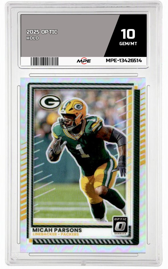 2025 OPTIC HOLO GEM/MT — graded card auctioned from the MPE vault