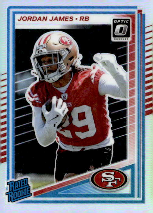 2025 Donruss Optic Jordan James graded slab