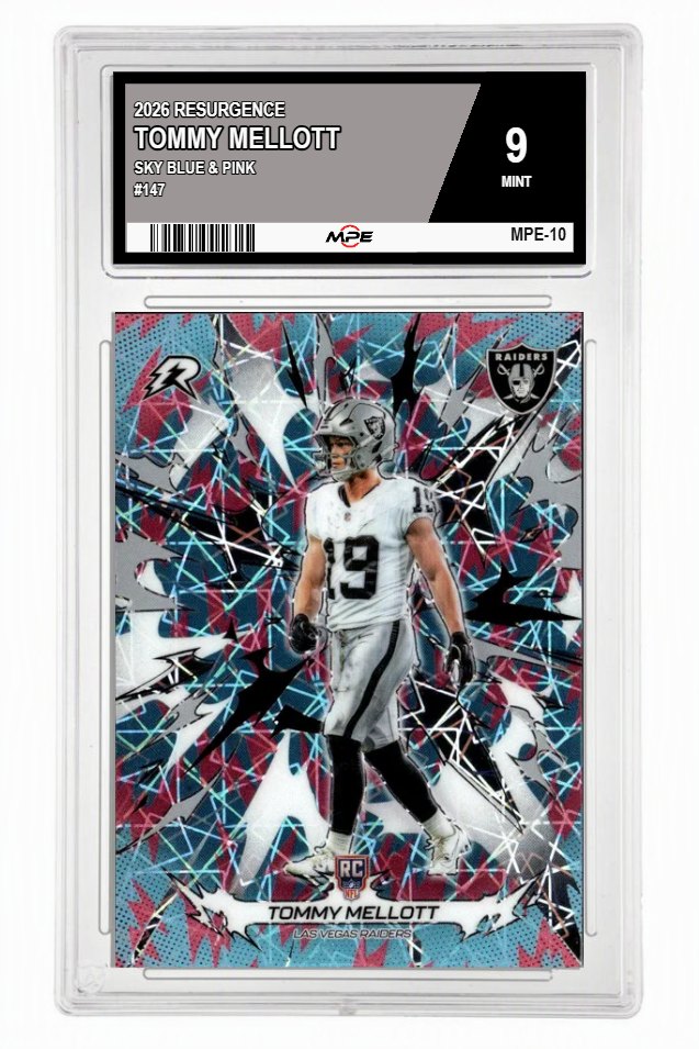 2026 RESURGENCE Sky Blue & Pink #147 TOMMY MELLOTT MPE 9 MINT — graded card auctioned from the MPE vault