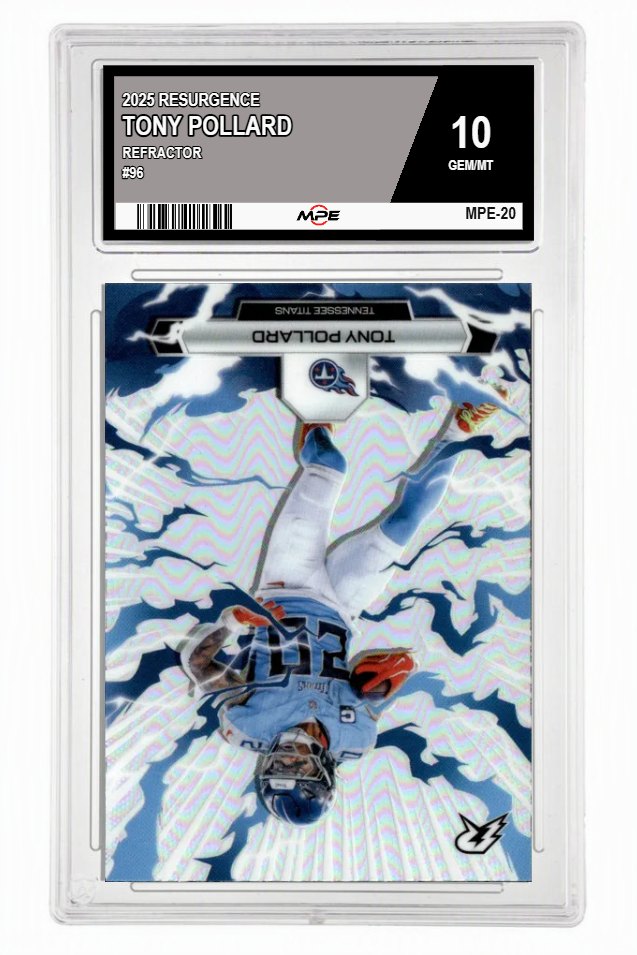 2025 RESURGENCE REFRACTOR #96 TONY POLLARD MPE 10 GEM/MT — graded card auctioned from the MPE vault