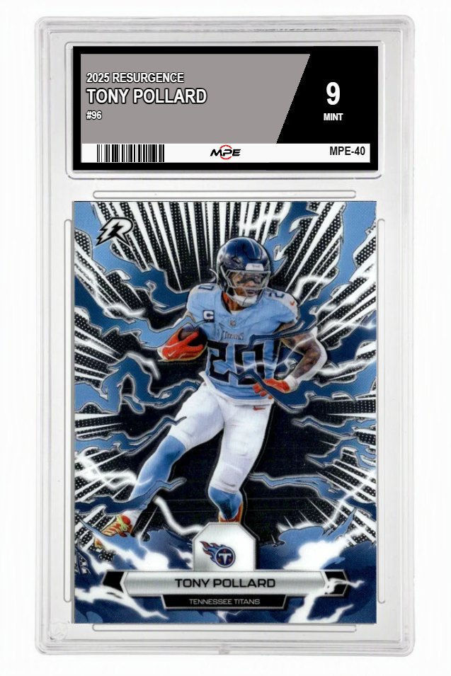 2025 RESURGENCE #96 TONY POLLARD MPE 9 MINT — graded card auctioned from the MPE vault