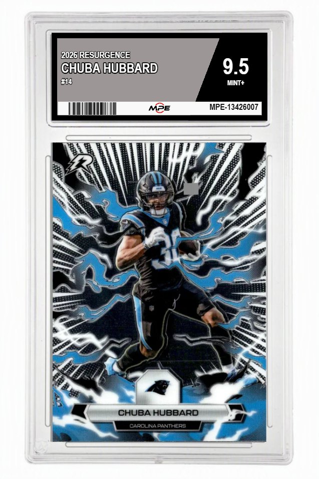 2026 RESURGENCE #14 CHUBA HUBBARD MPE 9.5 MINT+ — graded card auctioned from the MPE vault