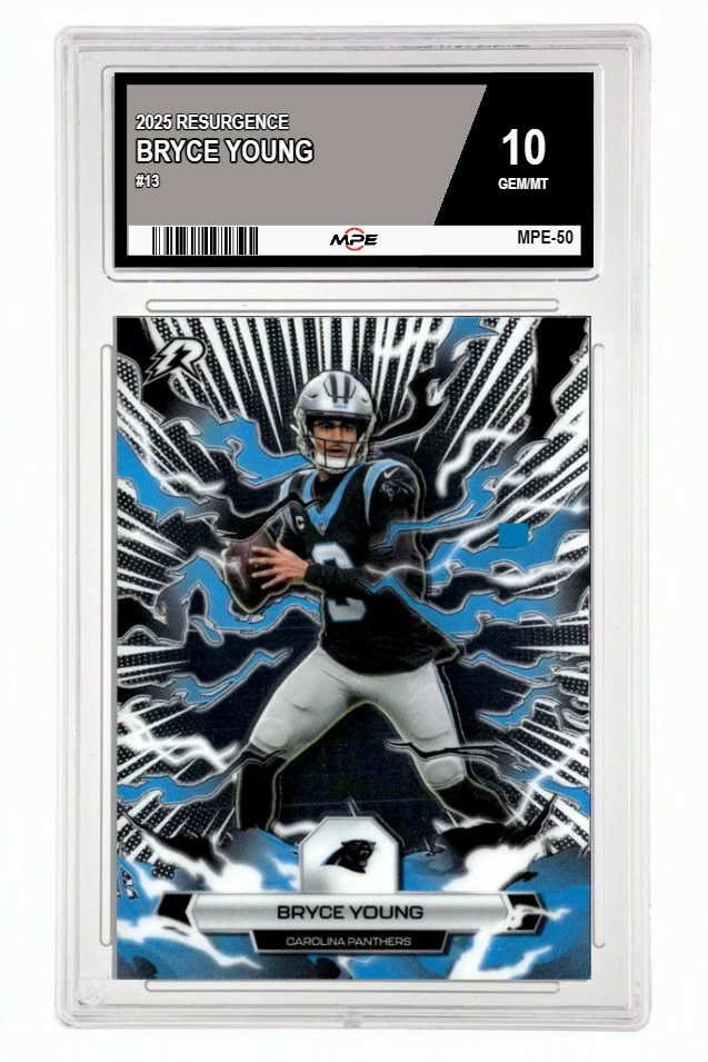 2025 RESURGENCE #13 BRYCE YOUNG MPE 10 GEM/MT — graded card auctioned from the MPE vault