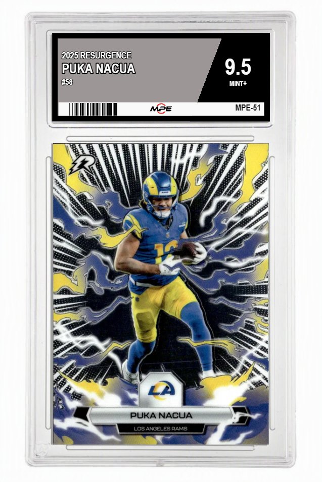 2025 RESURGENCE #58 PUKA NACUA MPE 9.5 MINT+ — graded card auctioned from the MPE vault