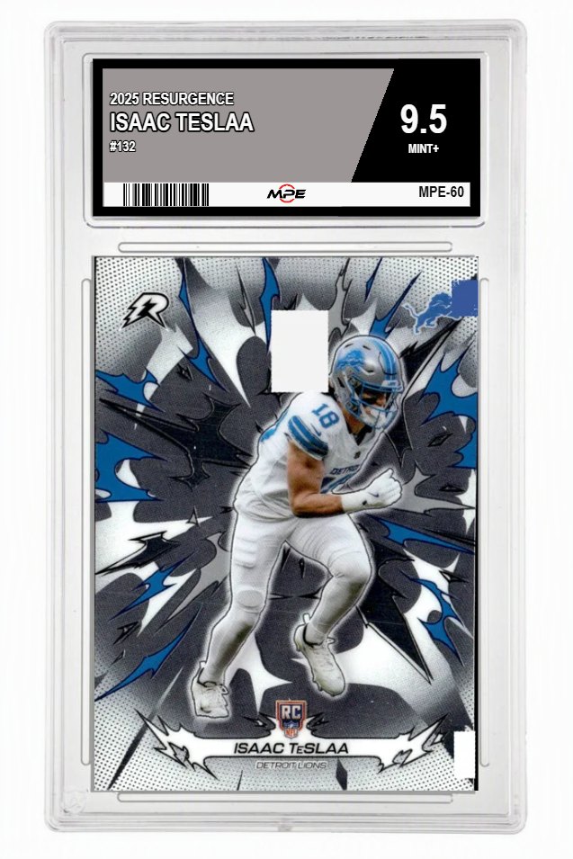 2025 RESURGENCE #132 ISAAC TESLAA MPE 9.5 MINT+ — graded card auctioned from the MPE vault