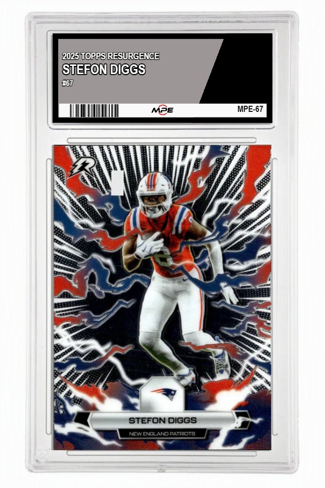 2025 RESURGENCE #67 STEFON DIGGS MPE 10 GEM/MT — graded card auctioned from the MPE vault