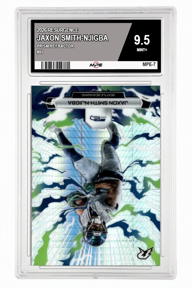 2026 RESURGENCE PRISM REFRACTOR #91 JAXON SMITH-NJIGBA MPE 9.5 MINT+ — graded card auctioned from the MPE vault