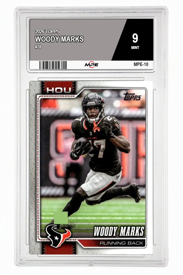 2026 TOPPS #78 WOODY MARKS MPE 9 MINT — graded card auctioned from the MPE vault