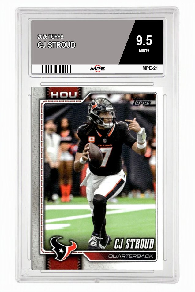 2026 TOPPS CJ STROUD MPE 9.5 MINT+ — graded card auctioned from the MPE vault