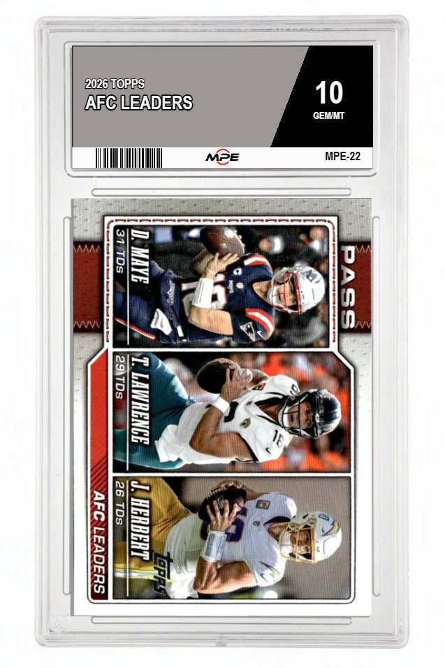 2026 TOPPS AFC LEADERS MPE 10 GEM/MT — graded card auctioned from the MPE vault