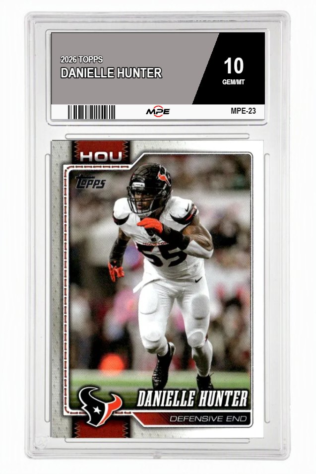 2026 TOPPS DANIELLE HUNTER MPE 10 GEM/MT — graded card auctioned from the MPE vault