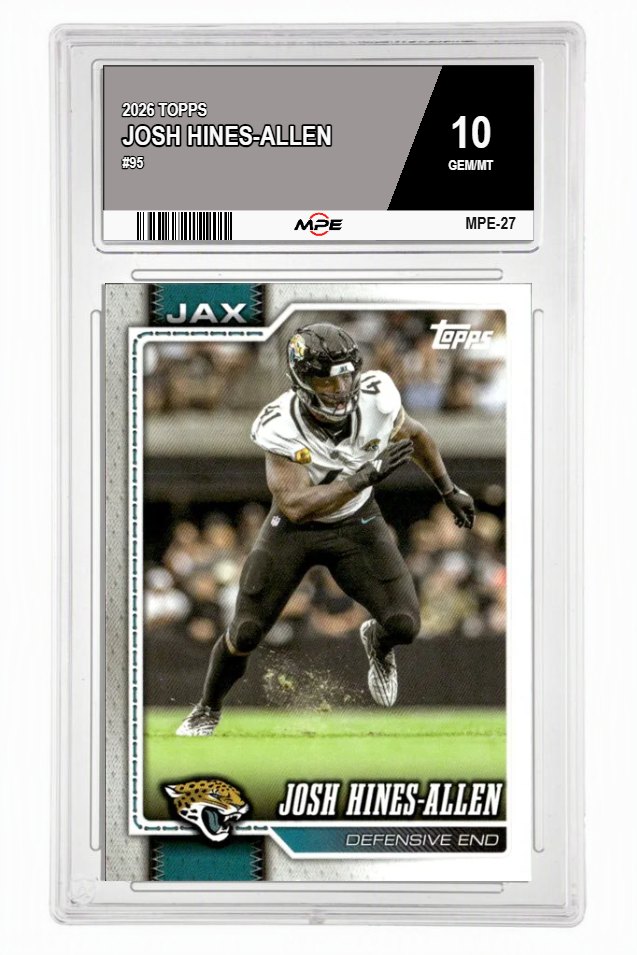 2026 TOPPS #95 JOSH HINES-ALLEN MPE 10 GEM/MT — graded card auctioned from the MPE vault