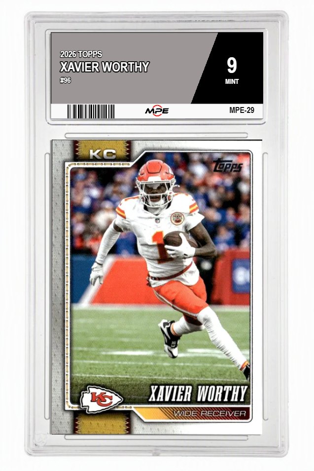 2026 TOPPS #96 XAVIER WORTHY MPE 9 MINT — graded card auctioned from the MPE vault