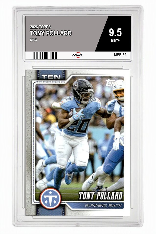 2026 TOPPS #193 TONY POLLARD MPE 9.5 MINT+ — graded card auctioned from the MPE vault