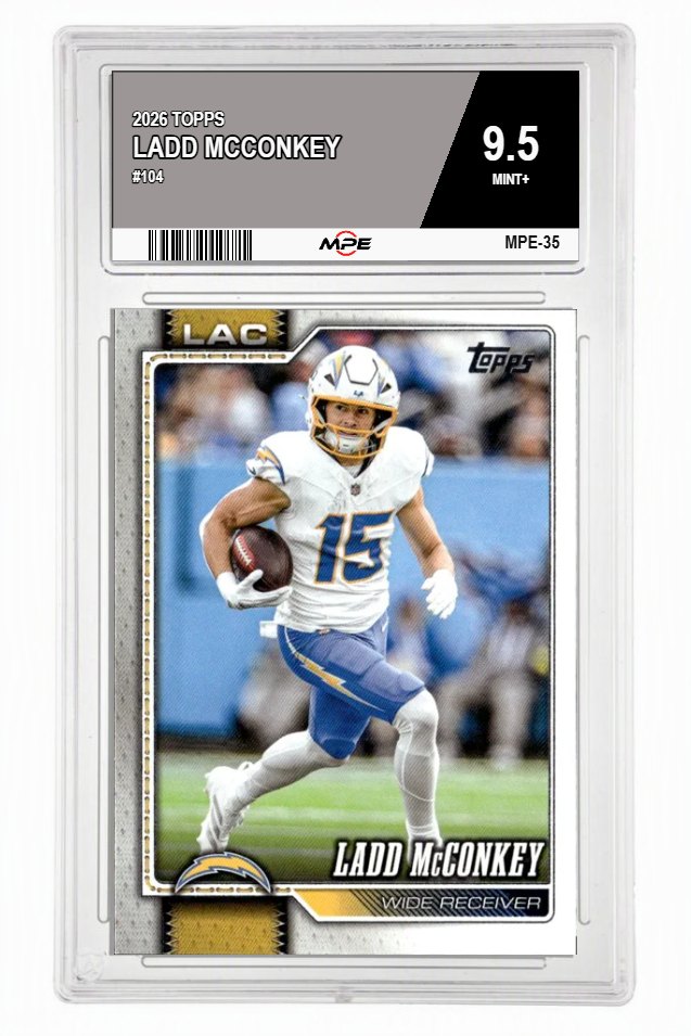2026 TOPPS #104 LADD MCCONKEY MPE 9.5 MINT+ — graded card auctioned from the MPE vault