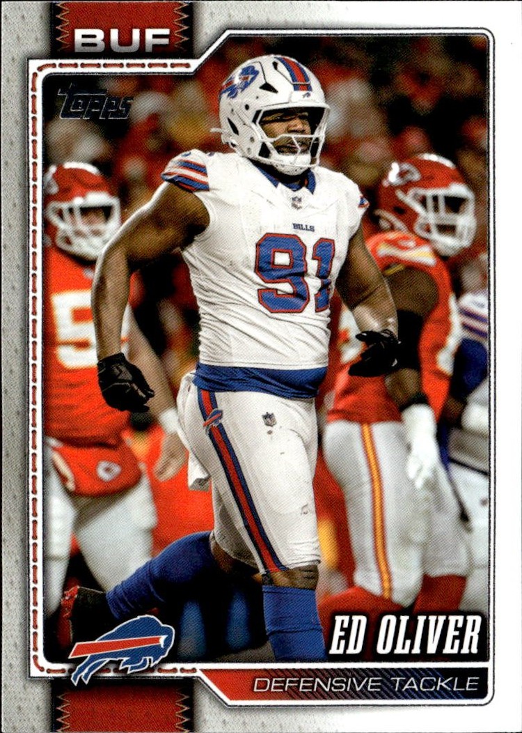 2025 Topps Ed Oliver graded slab