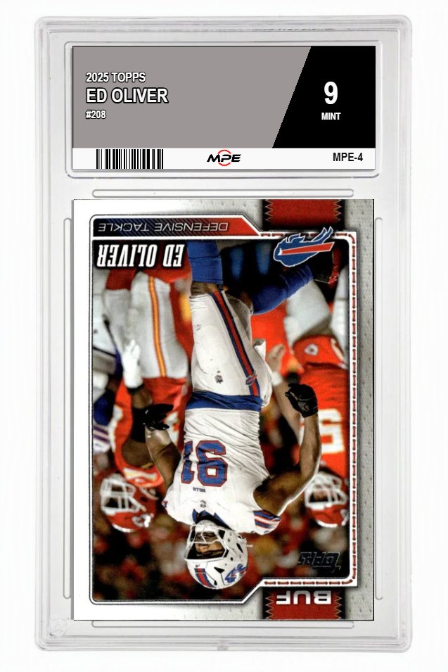 2025 TOPPS #208 ED OLIVER MPE 9 MINT — graded card auctioned from the MPE vault