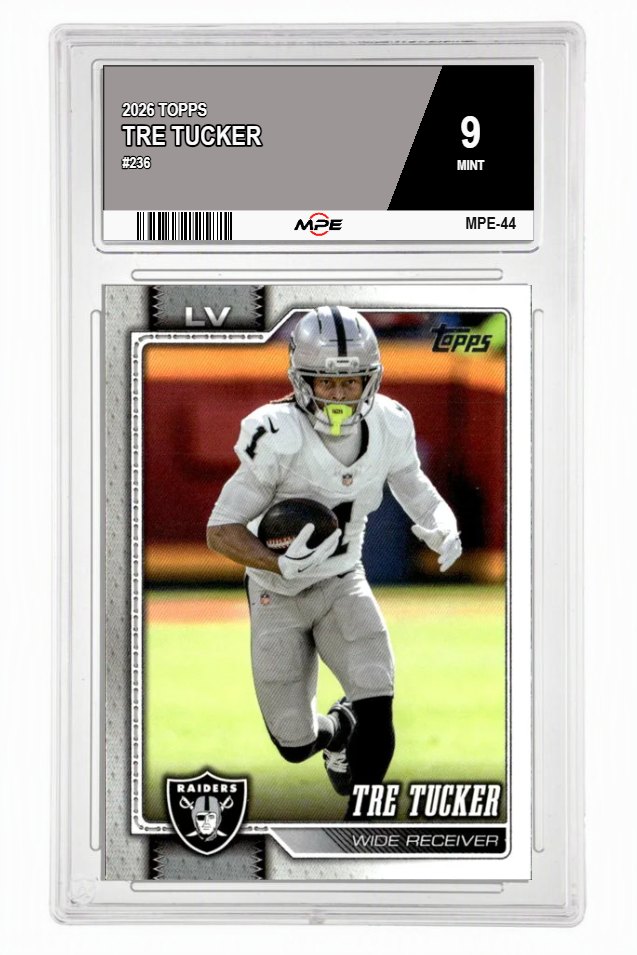 2026 TOPPS #236 TRE TUCKER MPE 9 MINT — graded card auctioned from the MPE vault