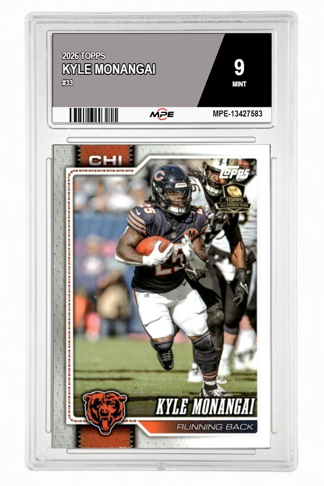 2026 TOPPS #33 KYLE MONANGAI MPE 9 MINT — graded card auctioned from the MPE vault