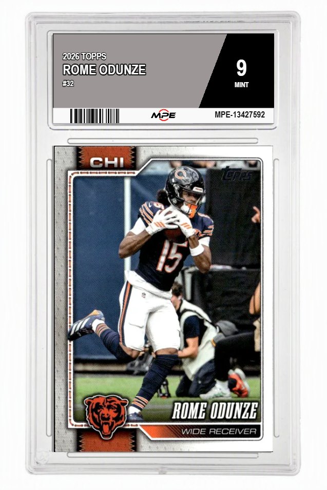 2026 TOPPS #32 ROME ODUNZE MPE 9 MINT — graded card auctioned from the MPE vault